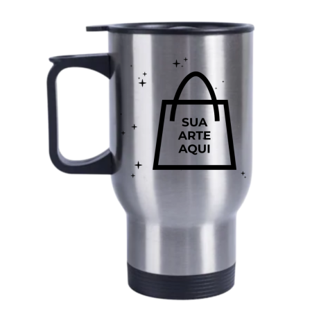 CANECA TÉRMICA COM TAMPA