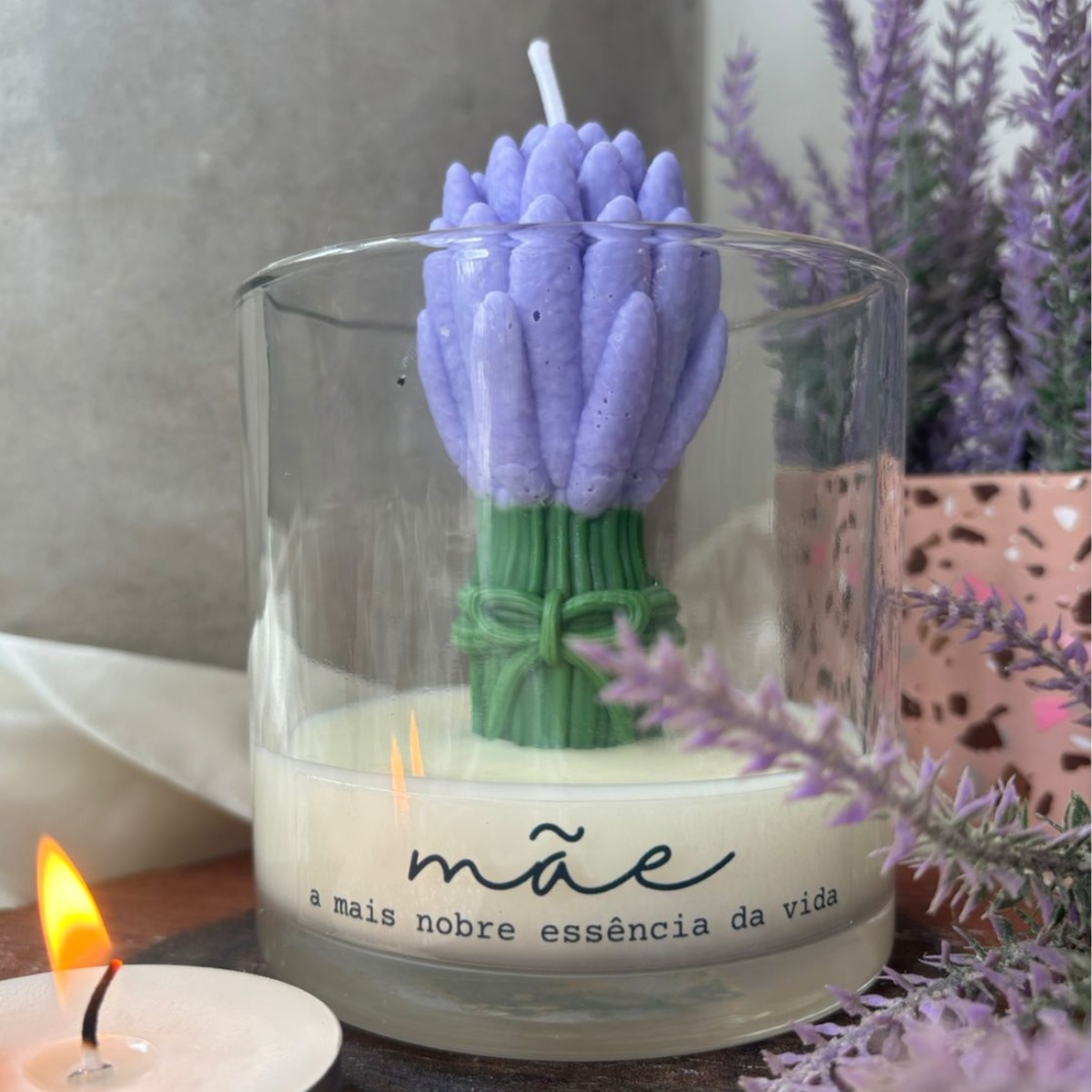 VELA AROMATICA DECORATIVA FLORAL